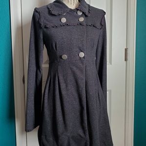 Stella Starr Gray Button Coat
